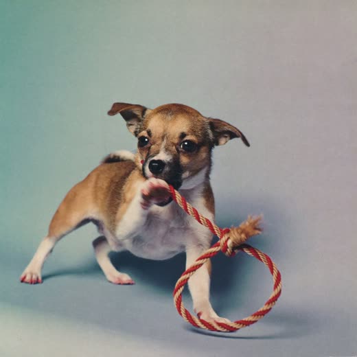 A puppy at play, as in day care